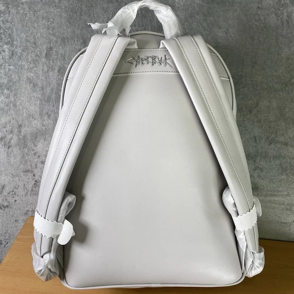 Tesla Cybertruck Elevate Backpack Grey Vegan Leather Tesla Store w/ Satin Cover‎